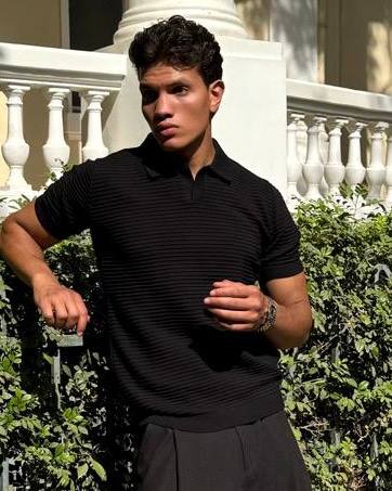 Black Polo Shirt.