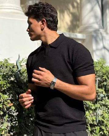 Black Polo Shirt.